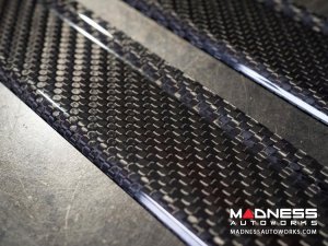 FIAT 500 Door Sills - Carbon Fiber 